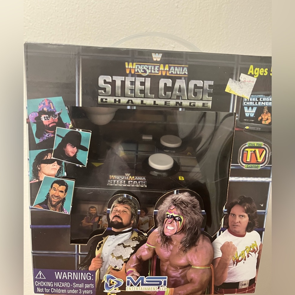 Brand new vintage wrestlemania steel cage gaming console